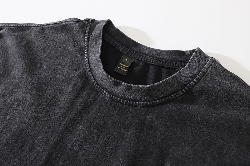 QFV507045555501<2 TKPA European And American High Street Vintage Retro Washed Distressed Rock Band Loose Fit Casual Short Sleeve T-Shirt_voghion.com