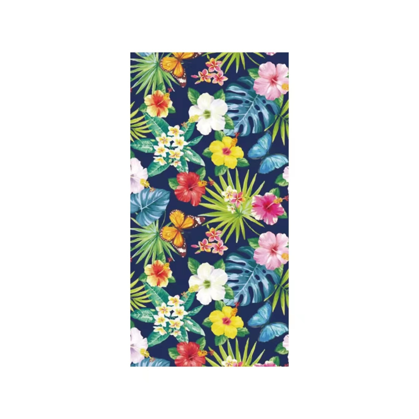 Lillian Doppelseitiges Fleece-Mikrofaser-Strandhandtuch, Sport-, Schwimm- und Badehandtuch, schnelltrocknend, bedrucktes Design_voghion.com