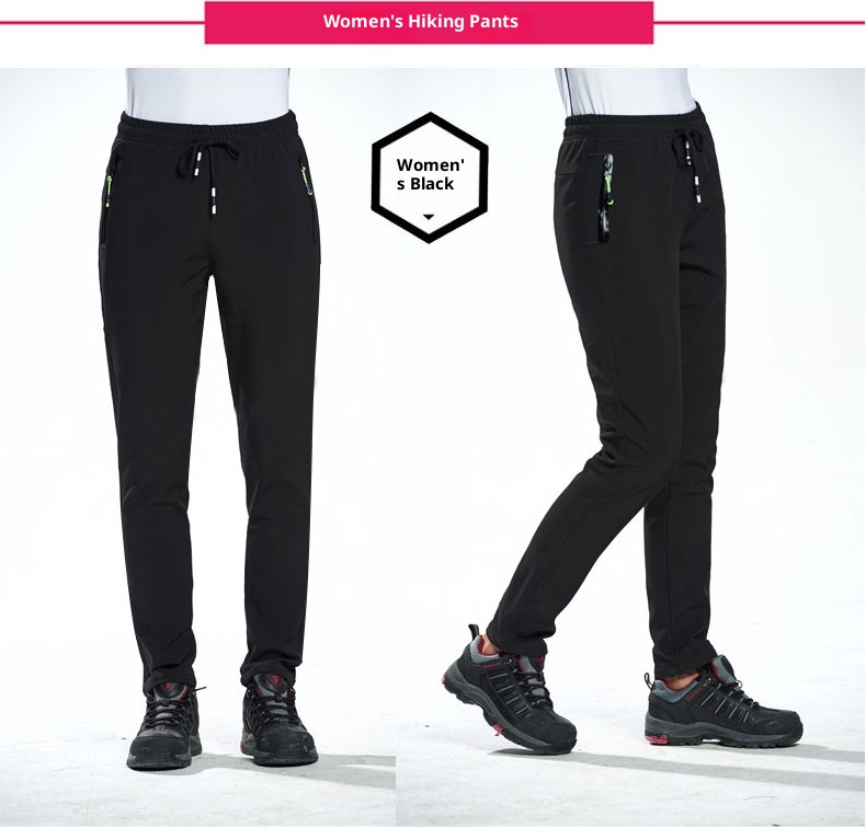 001 Outdoor Couple's Softshell Pants For Men Women, Autumn And Winter Fleece-Lined, Thickened, Waterproof, Windproof,_voghion.com