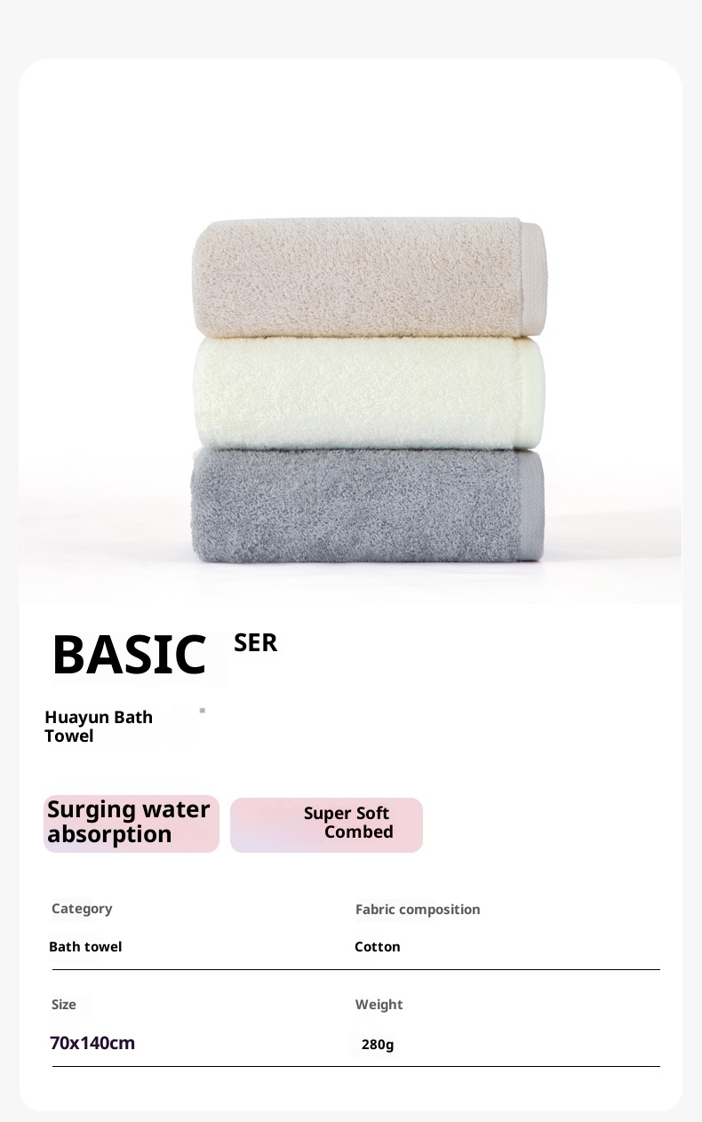 Lillian Sanli Großes, dickes, saugfähiges Badetuch für Erwachsene aus reiner Baumwolle, ideal für Paare._voghion.com