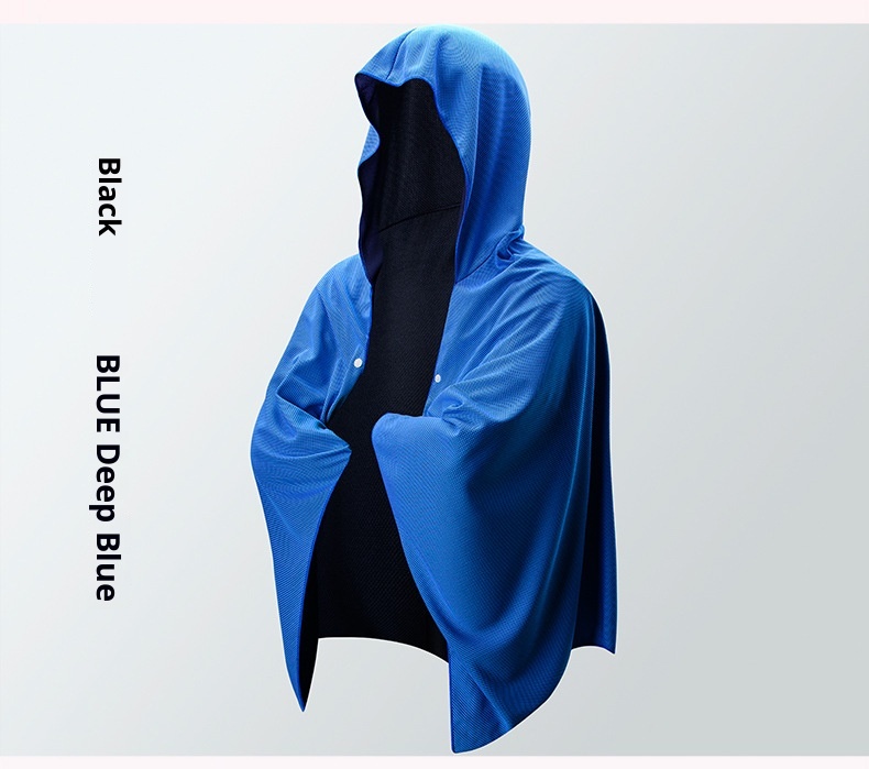 Lillian Large Sports Cooling Sun Protection Bath Towel Quick-Dry Absorbent Sunshade Shawl Hooded Beach Cloak_voghion.com