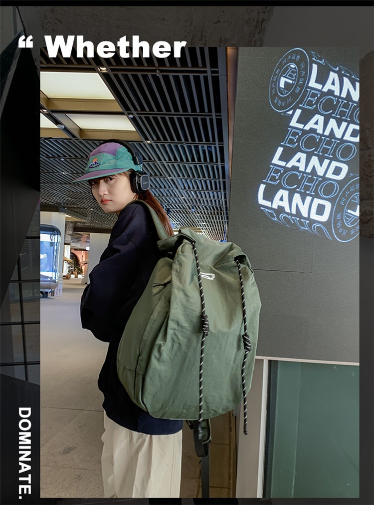 ActiveGo Large Capacity Solid Color Casual Backpack Men, Niche Simple Bag For Women, Sports Hiking Backpack, Travel Essential_voghion.com