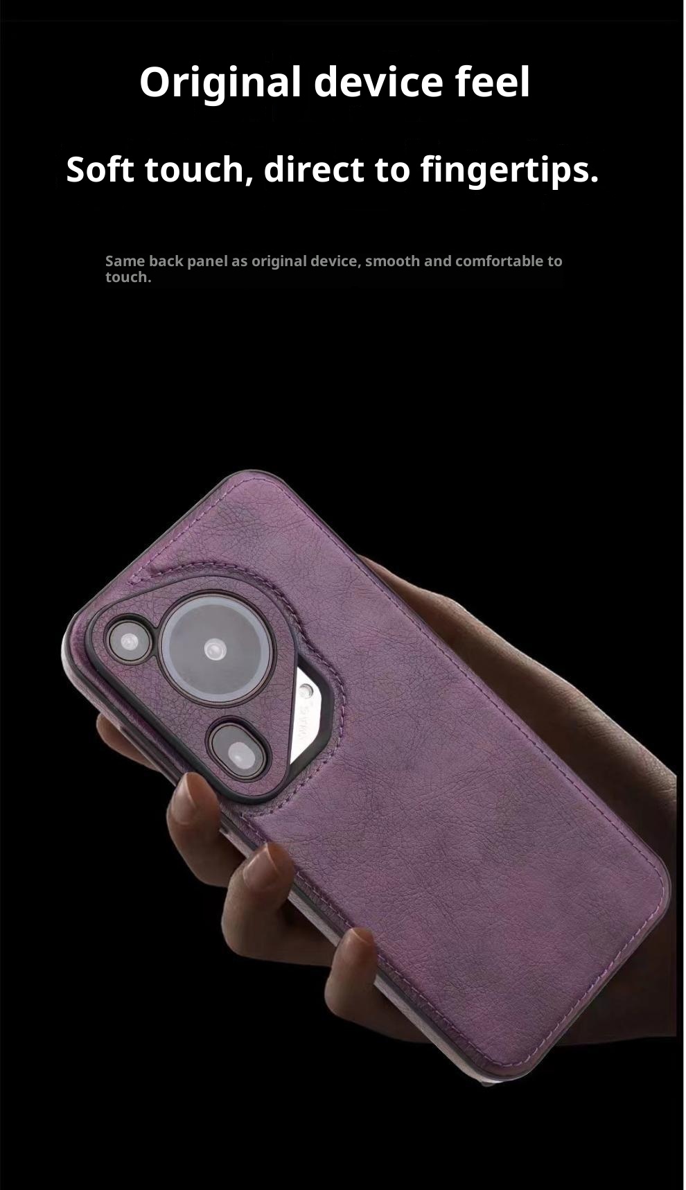 TechGlobe Premium Rote Stoßfeste Schlichte Handyhülle Passend für Huawei P70 Pro Business Herren Leder Mate70_voghion.com