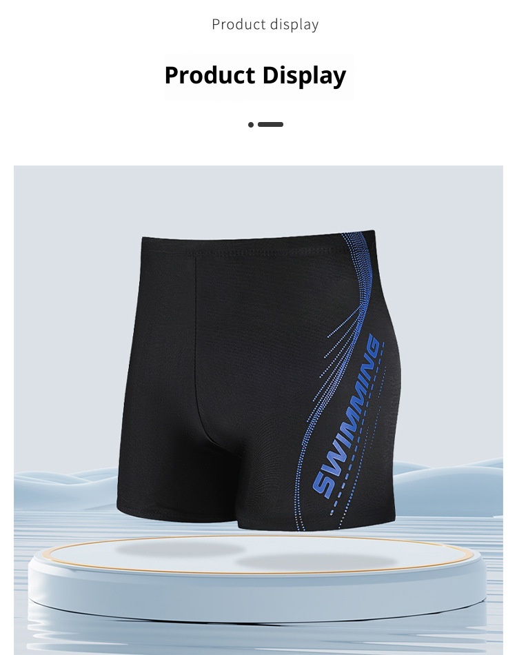 001 Costume da bagno da uomo in poliestere traspirante anti-esposizione, anti-imbarazzo, aderente e ad asciugatura rapida, a prova di sole, per adulti_voghion.com