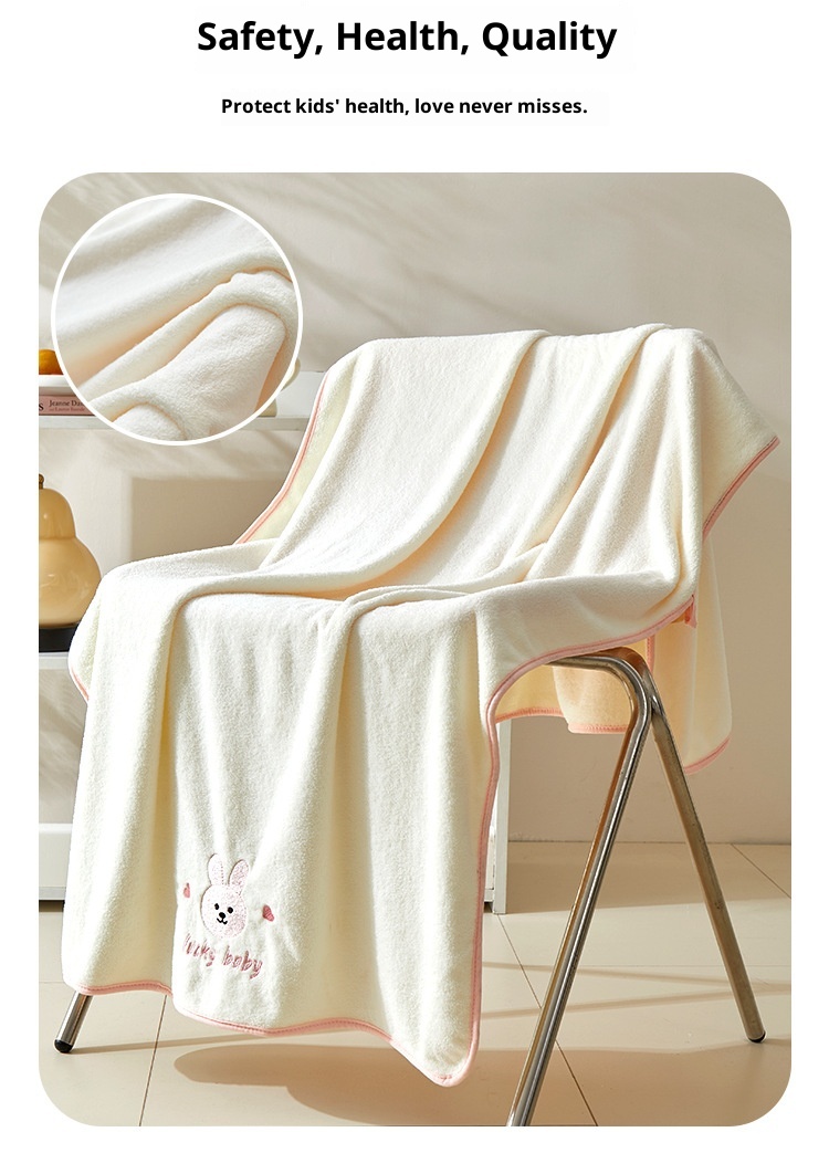 Lillian Children's Baby Bath Household Large More Absorbent Than Pure Cotton Non-Shedding Adult Wrap Towel Thickened Class A_voghion.com
