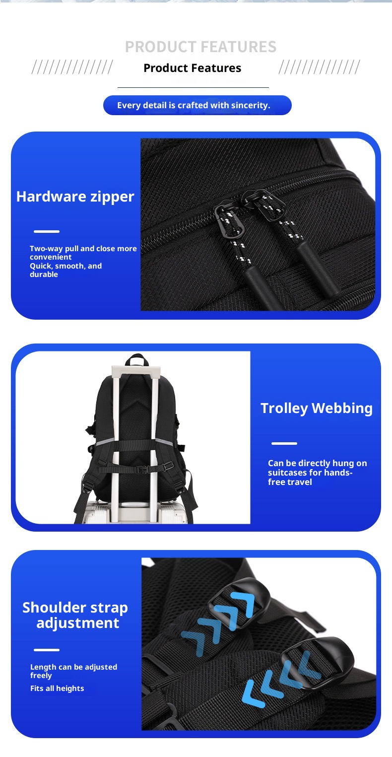 ActiveGo Outdoor Sports Mountaineering Bag Ultra-Light Weight-Reducing Large-Capacity Men's Travel Business Backpack Lightweight_voghion.com