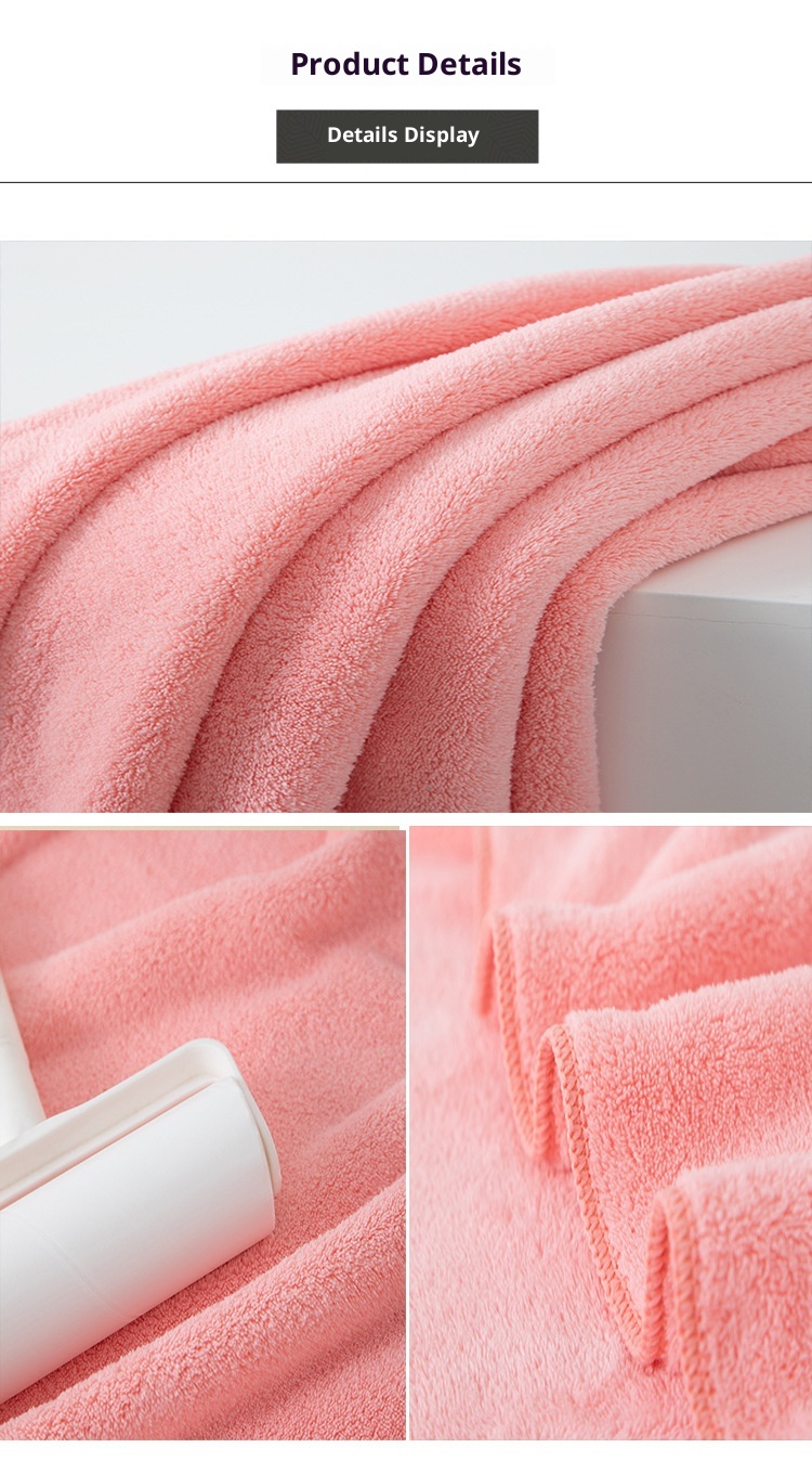 Lillian Cross-Border Neues Damen- und Herren-Badetuch, groß, dick, saugfähig, schnelltrocknend, fusselfrei, für Erwachsene, geeignet für Zuhause und Studentenwohnheim_voghion.com