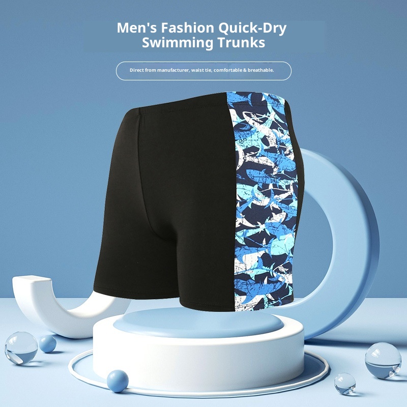 Short de bain pour homme, idéal pour les sources thermales, confortable et respirant, grande taille, séchage rapide._voghion.com