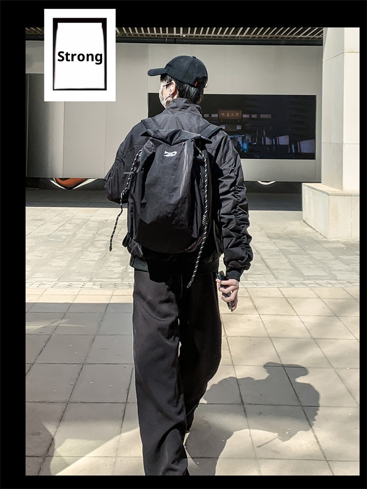 ActiveGo Large Capacity Solid Color Casual Backpack Men, Niche Simple Bag For Women, Sports Hiking Backpack, Travel Essential_voghion.com