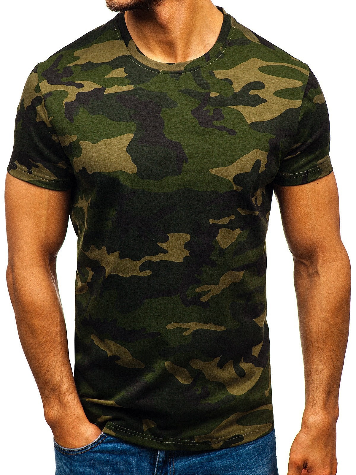QFV507045555501<2 Summer Men's 3D Digital Print Camouflage Round Neck Casual Short Sleeve T-Shirt Factory Direct Sale_voghion.com