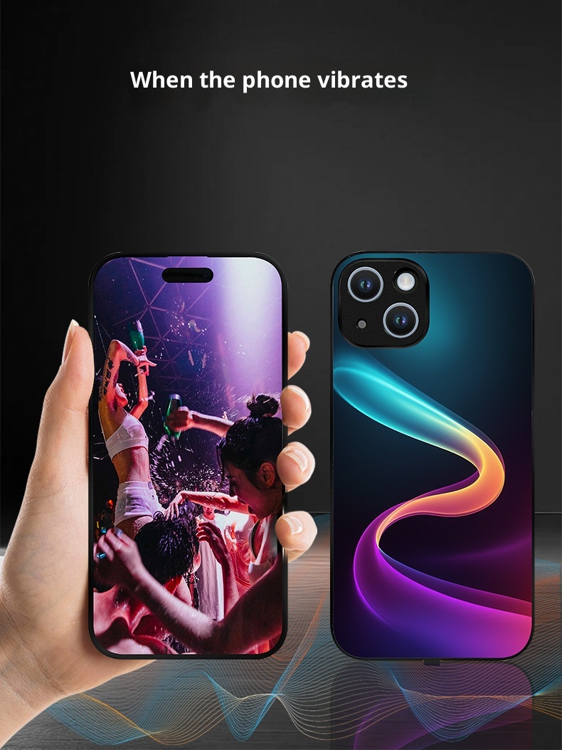 TechGlobe Incoming Call Light-Up Compatible With Glass Shockproof Case For Men And Women Internet Celebrity Personality_voghion.com