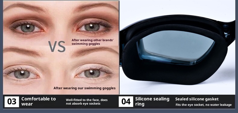 001 Goggles Cap Set Equipment Swim Trunks Boxer Hot Spring Pants Plus Size Loose Men's Adult Swimwear_voghion.com