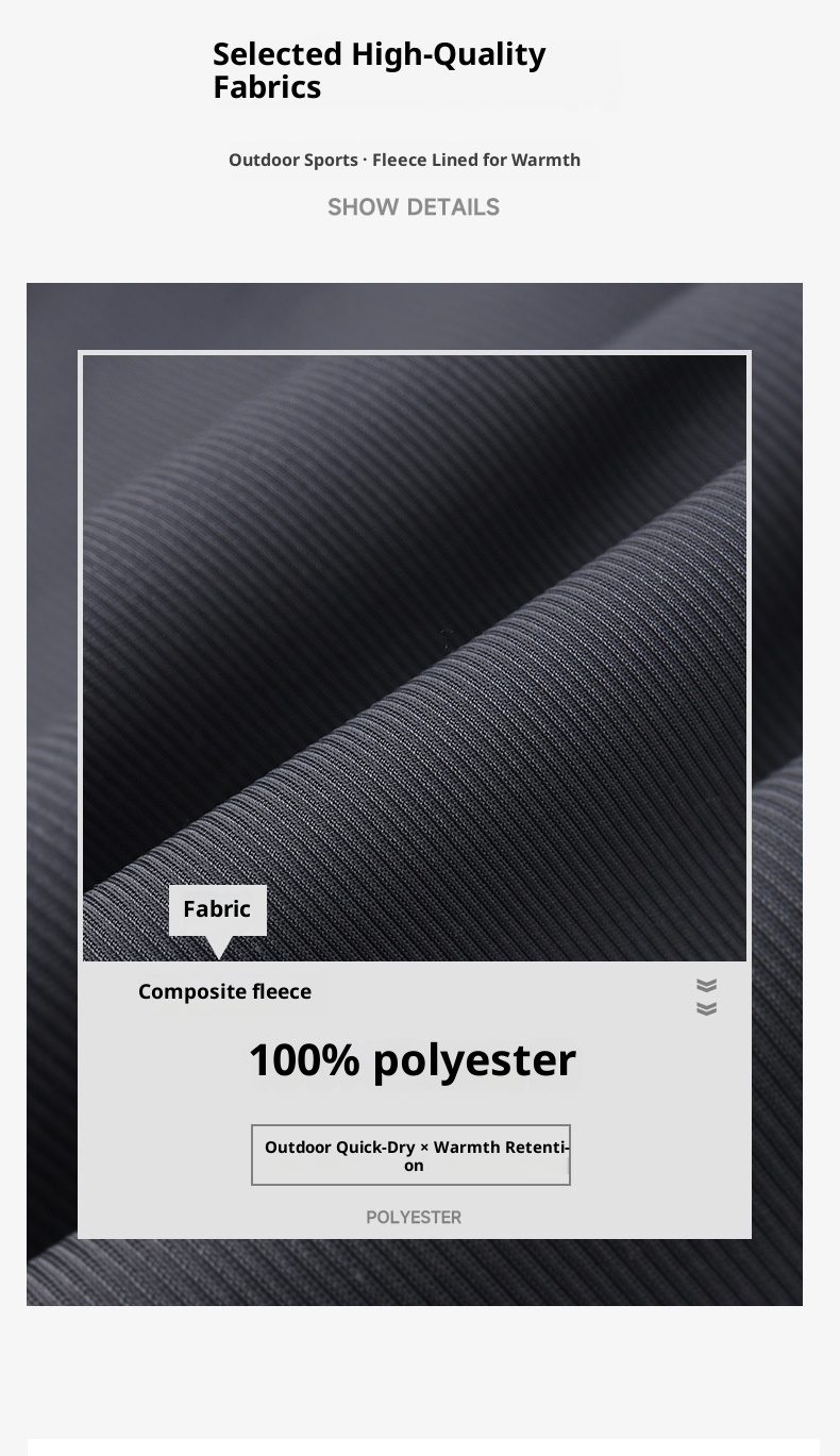 001 Outdoor Soft Shell Windproof Fleece Lined Warm Breathable Sports Hiking Men's Thickened Mountain Climbing Skiing Long_voghion.com