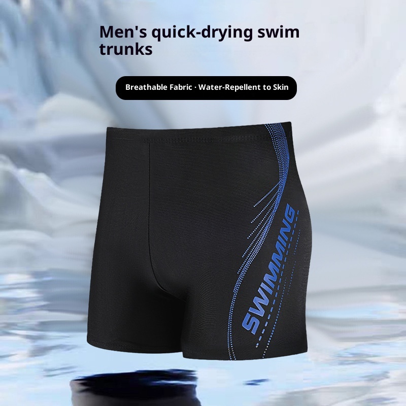 001 Costume da bagno da uomo in poliestere traspirante anti-esposizione, anti-imbarazzo, aderente e ad asciugatura rapida, a prova di sole, per adulti_voghion.com