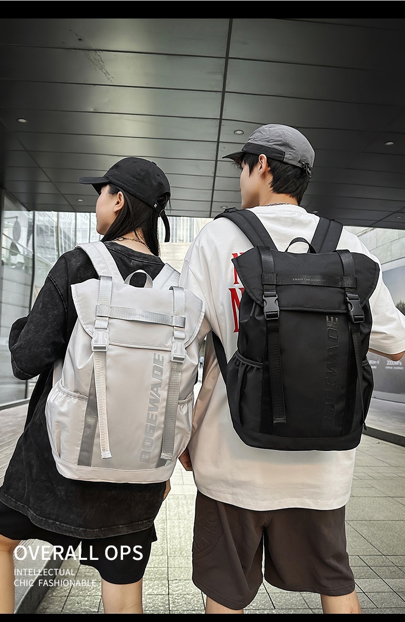 ActiveGo Men's Hong Kong Style Large Capacity High School College Student Fashion Sports Travel Bag Hiking Backpack_voghion.com