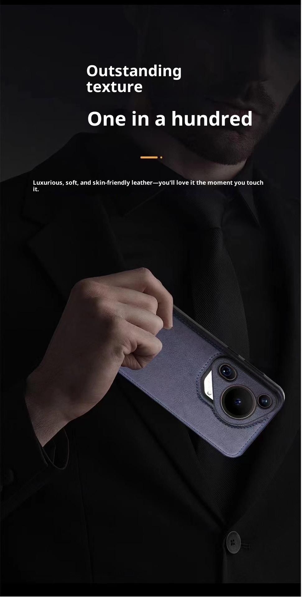 TechGlobe Premium Rote Stoßfeste Schlichte Handyhülle Passend für Huawei P70 Pro Business Herren Leder Mate70_voghion.com