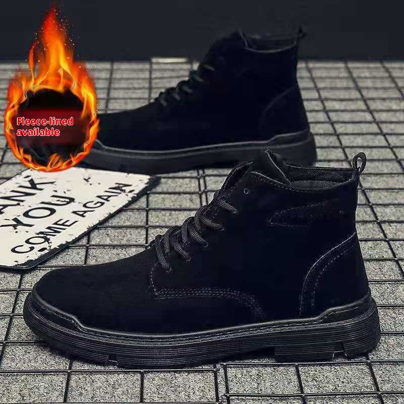 ShoeVault 2025 Sonbahar Yeni Günlük İş Trendi Spor Ayakkabılar İngiliz Tarzı Moda Martin Botlar Erkek Ayakkabıları_voghion.com