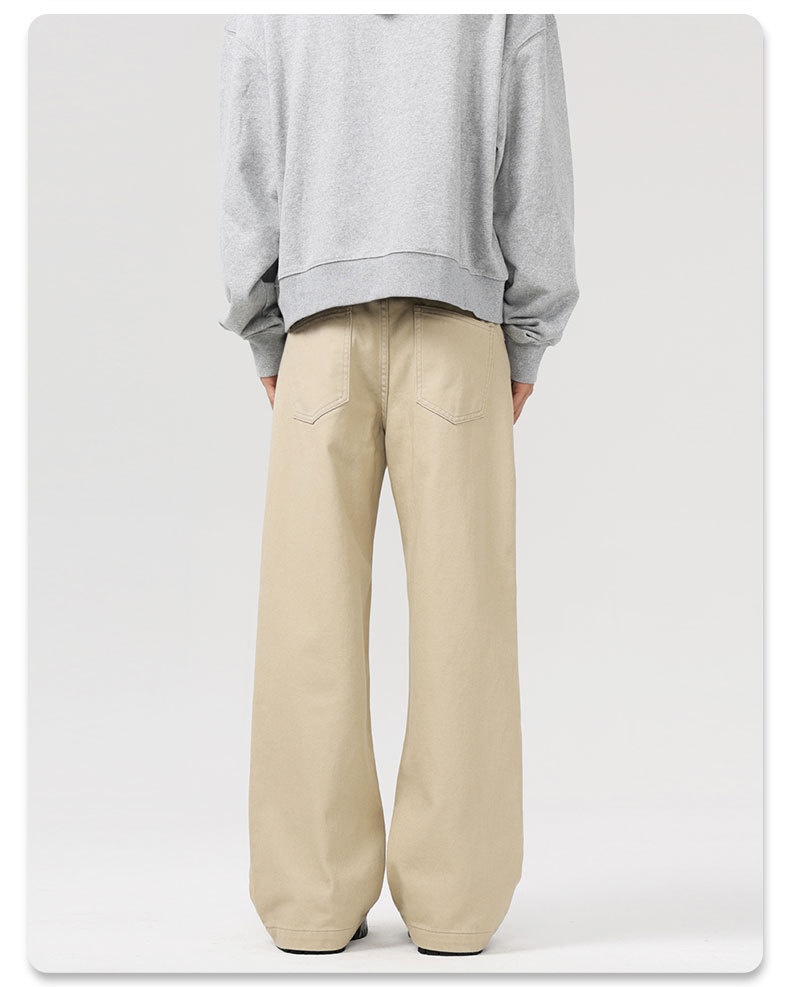 boy LKTM Men's Clothing#Japanese Retro Loose Straight Casual Men Cleanfit Simple Commuting Versatile Long Pants_voghion.com