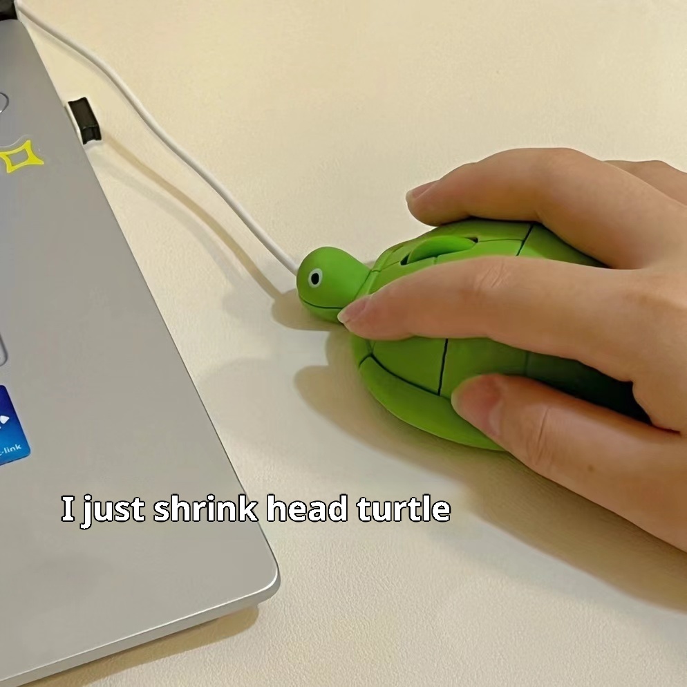 Digitex Digitex High-Quality Cute Turtle Mouse USB Wired Wireless Silent Creative Personality Gift For Friends And Besties_voghion.com