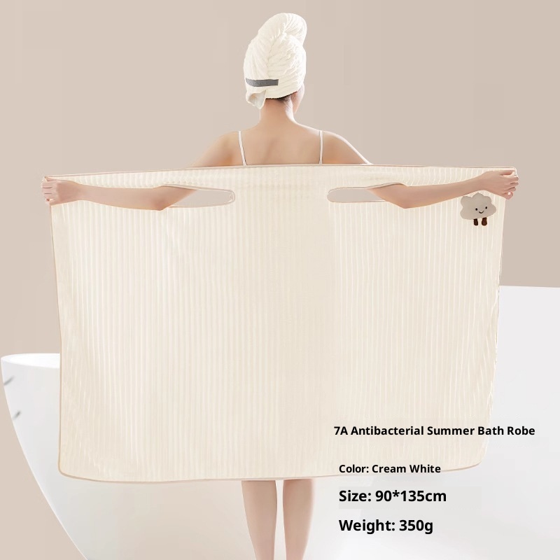 Lillian, um novo roupão de banho vestível com estampa de desenho animado fofo, mais absorvente e de secagem rápida do que o algodão puro. Ideal para uso em casa ou em casa._voghion.com