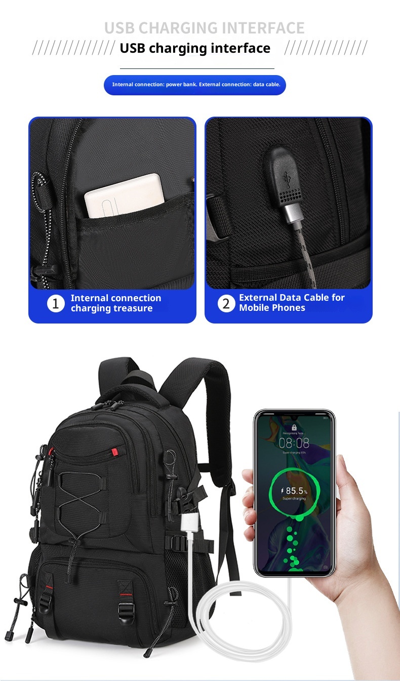 ActiveGo Outdoor Sports Mountaineering Bag Ultra-Light Weight-Reducing Large-Capacity Men's Travel Business Backpack Lightweight_voghion.com