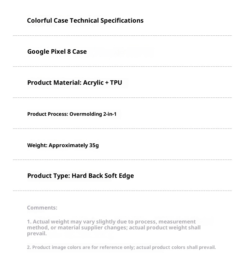 TechGlobe Suitable For Colorful Google Pixel 8 Pro Phone Cover 8A Acrylic Solid Color Full Coverage Shockproof Case_voghion.com