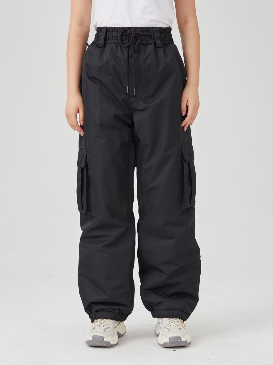 001 Erwachsenenhose für Damen und Herren, große Kinderhose, dicke, wasserdichte, locker sitzende Snowboard- und Skihose mit Bündchen am Saum_voghion.com