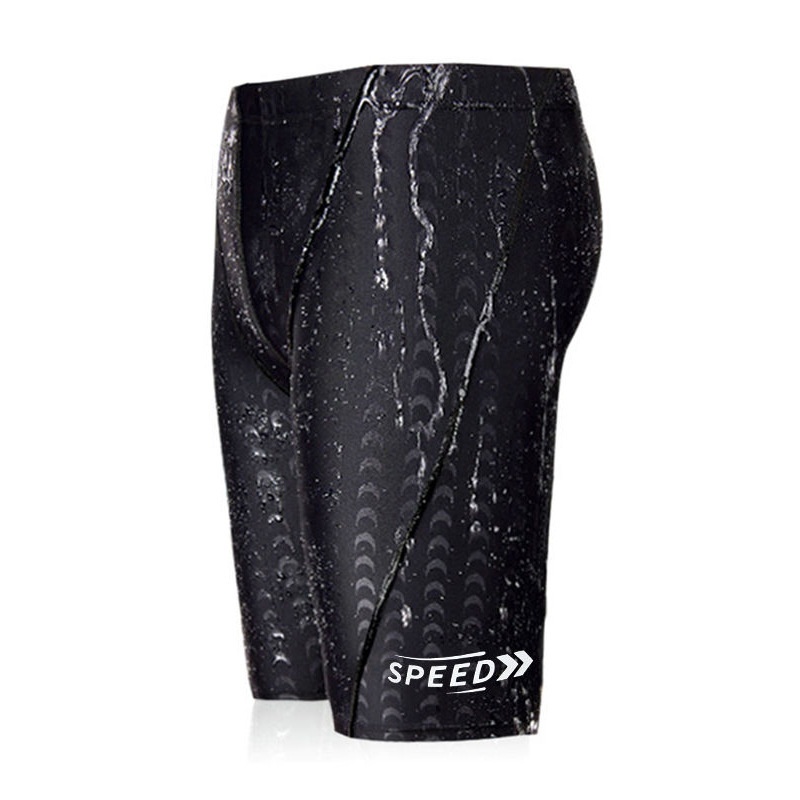 001 New Men's Swim Trunks Boxer Anti-Embarrassment Suit Five-Point Loose Swimwear Adult Hot Spring Swimming Gear_voghion.com