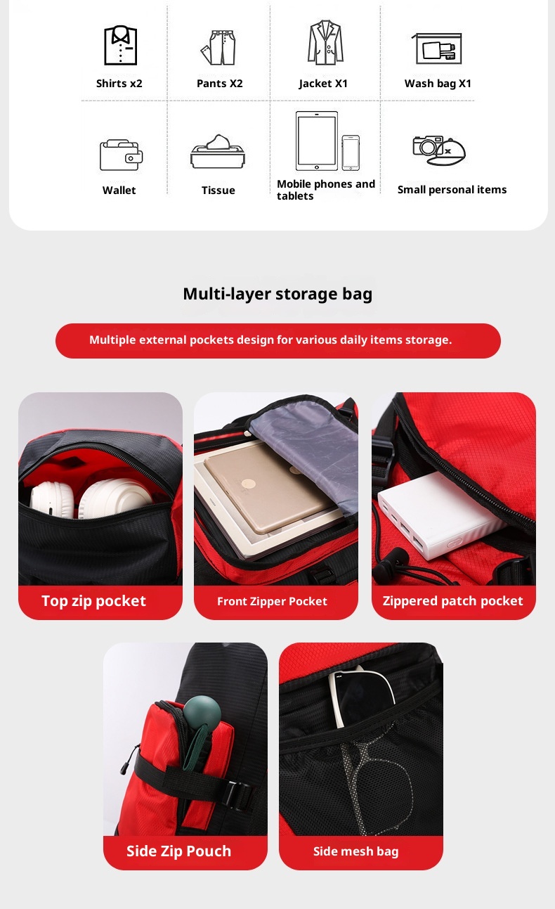 ActiveGo New Outdoor 90L Large Capacity Mountaineering Lightweight Waterproof Backpack Men's Casual Hiking Travel Camping Bag_voghion.com