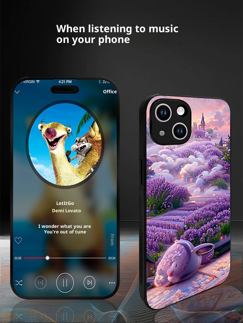 TechGlobe Incoming Call Light-Up Compatible With Glass Shockproof Case For Men And Women Internet Celebrity Personality_voghion.com