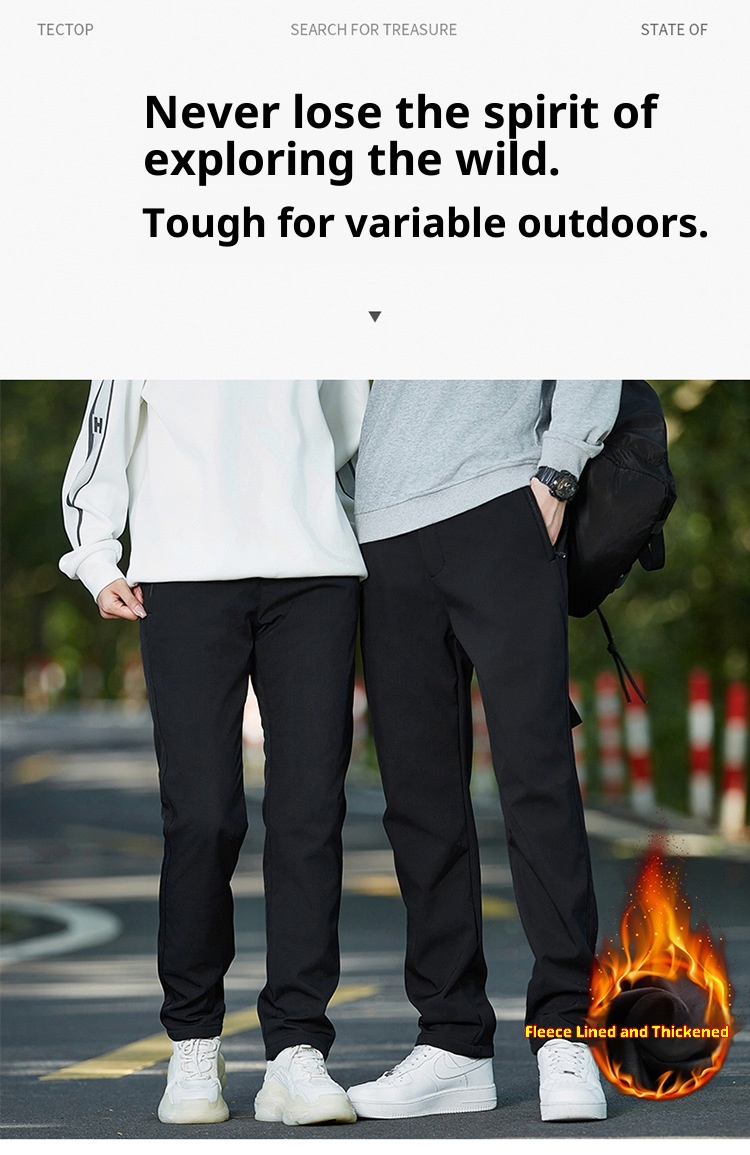 001 Me's 2025 New Outdoor Autum Witer Fleece Lied Thickeed Widproof Waterproof Hikig Fishig Softshell Pats For_voghion.com