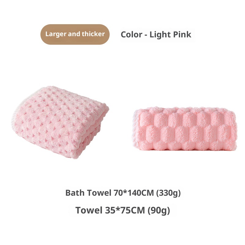 Lillian Lisa Badehandtuch für Damen, saugfähiger und schneller trocknend als reine Baumwolle, neues Haushalts-Korallenfleece-Handtuch für Männer und Erwachsene_voghion.com