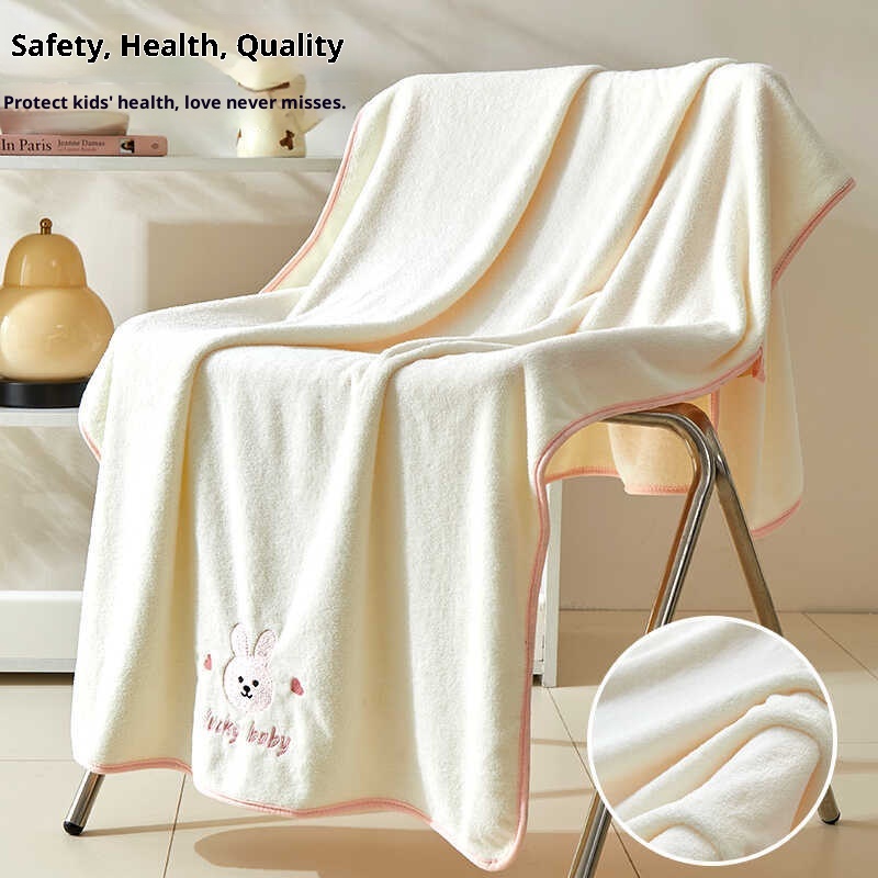 Lillian Children's Baby Bath Household Large More Absorbent Than Pure Cotton Non-Shedding Adult Wrap Towel Thickened Class A_voghion.com
