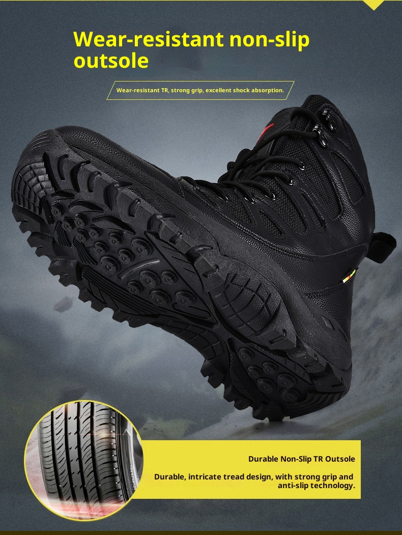 ActiveGo Outdoor Hiking Shoes Autumn Winter Warm Mid-Calf Waterproof Non-Slip Wear-Resistant Thick Sole Couple Wholesale Trail_voghion.com