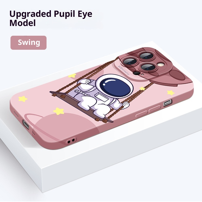 TechGlobe Suitable For Tiong Eye Universe 13 Phone Case Liquid Silicone National Trend Full Coverage Shockproof IPhone 12_voghion.com