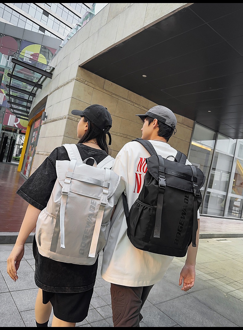 ActiveGo Men's Hong Kong Style Large Capacity High School College Student Fashion Sports Travel Bag Hiking Backpack_voghion.com