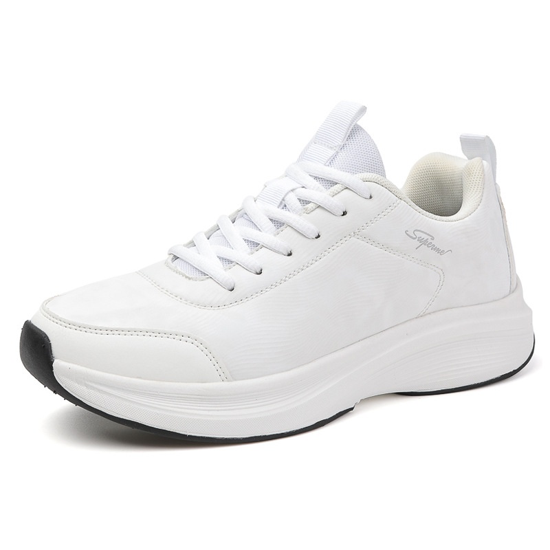 Zees Kwaliteit Heren Herfst Winter Leer Waterdicht Trendy Sport Met Katoenen Voering Warme Antislip Werk Hardloopschoenen Wit_voghion.com