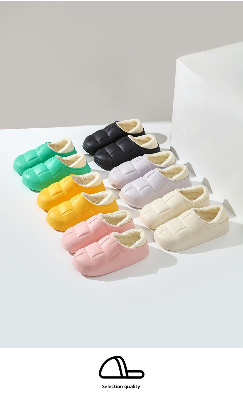 Escarpins Zees Flower pour femmes, à talons, imperméables, pour l'automne et l'hiver, semelle épaisse, tendance sur internet, chauds, parfaits pour les couples_voghion.com