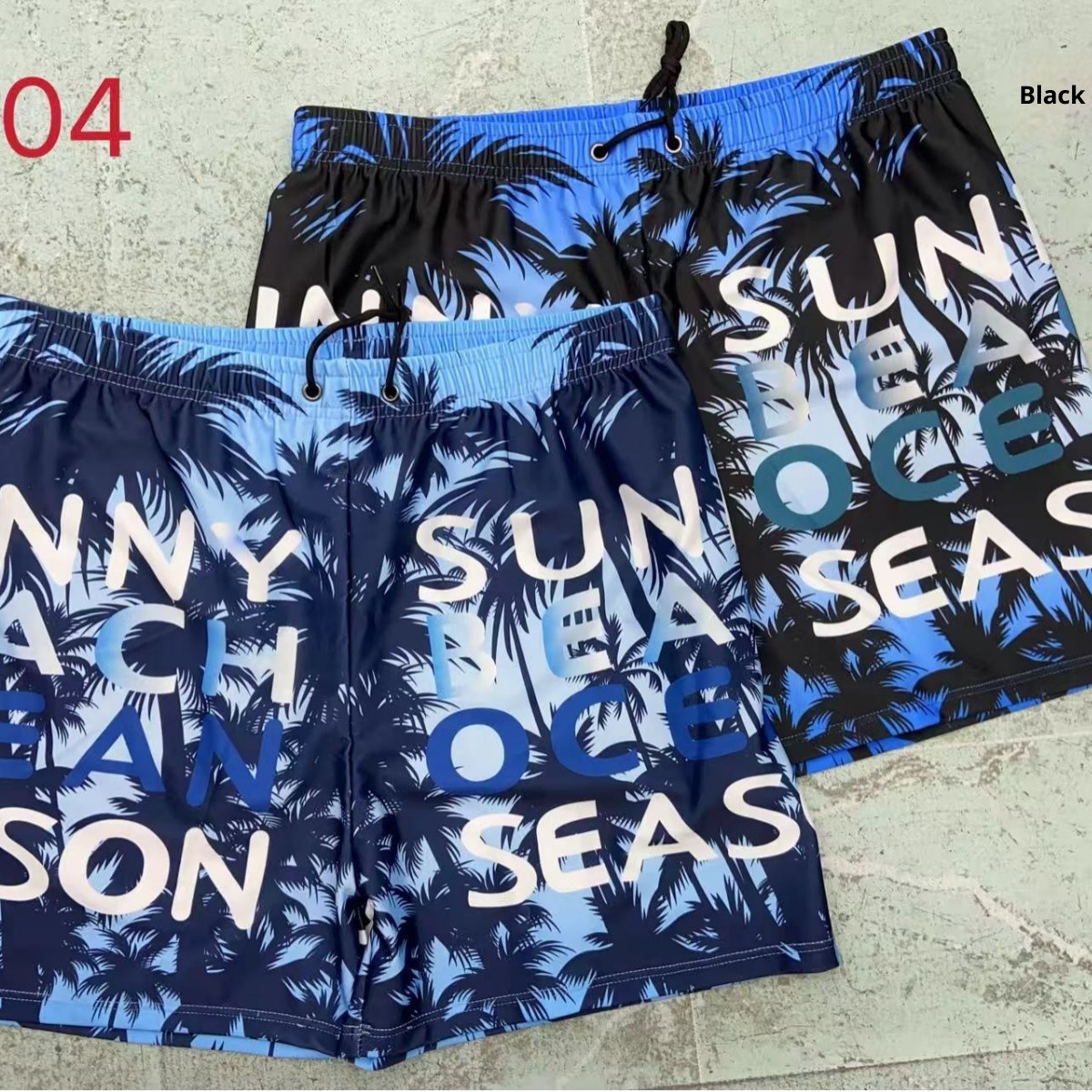 001 Wholesale Men's Adult Loose Comfortable Plus Size Boxer Hot Spring Swimming Trunks Beach Shorts_voghion.com
