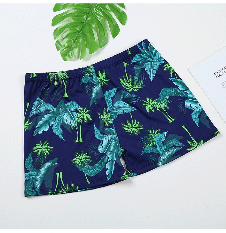 001 Adult Men's New Beach Swimming Pool Hot Spring Fashion Printed Comfortable Breathable Milk Silk Swim Trunks_voghion.com