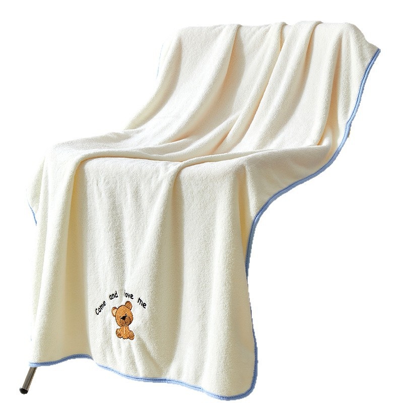 Lillian Children's Baby Bath Household Large More Absorbent Than Pure Cotton Non-Shedding Adult Wrap Towel Thickened Class A_voghion.com
