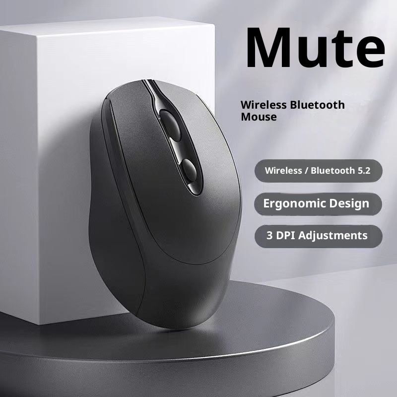 Digitex Digitex Wireless Mouse Bluetooth Silent Rechargeable Female Student Business Game Computer Office Notebook Tablet_voghion.com