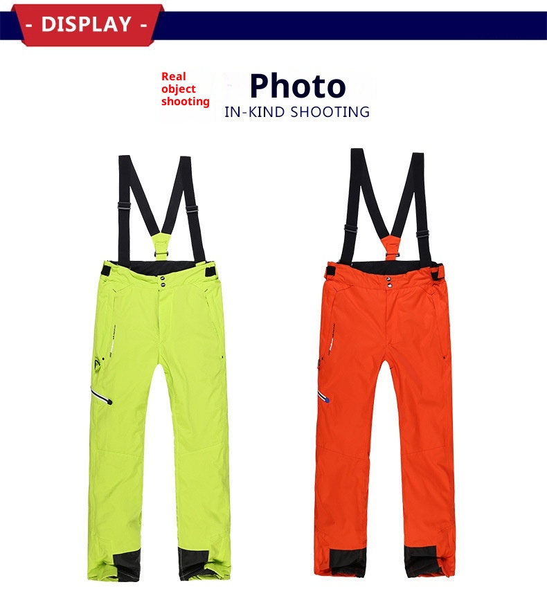 001 Phibee Nuovi pantaloni da sci per adulti spessi con cinturini, in softshell per esterni_voghion.com