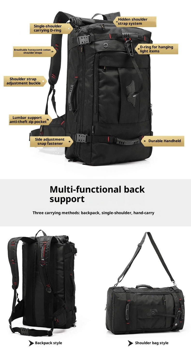 ActiveGo Multifunktionaler Rucksack mit extra großem Fassungsvermögen für Fitness, Outdoor-Aktivitäten, Reisen, Wandern, Radfahren und mehr._voghion.com