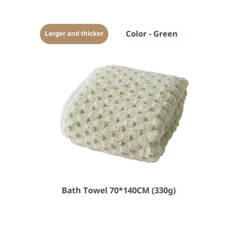 Lillian Lisa Badehandtuch für Damen, saugfähiger und schneller trocknend als reine Baumwolle, neues Haushalts-Korallenfleece-Handtuch für Männer und Erwachsene_voghion.com