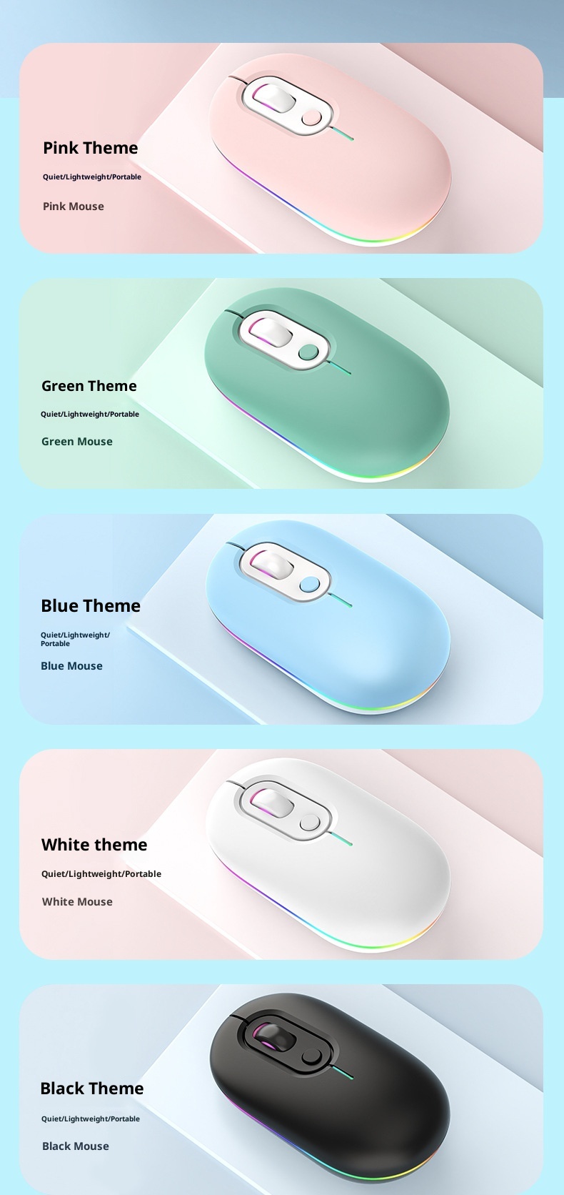 Digitex Digitex Wireless Bluetooth Office Laptop Universal Men And Women Mouse Rechargeable Dual Mode Silent Cross-Border Wholesale_voghion.com