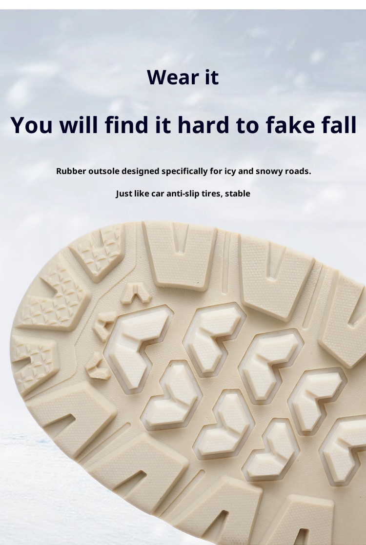 Bottes de neige ActiveGo pour hommes, doublées en polaire, chaudes et en coton, coupe-vent, à lacets, résistantes à l'usure, pour l'extérieur._voghion.com