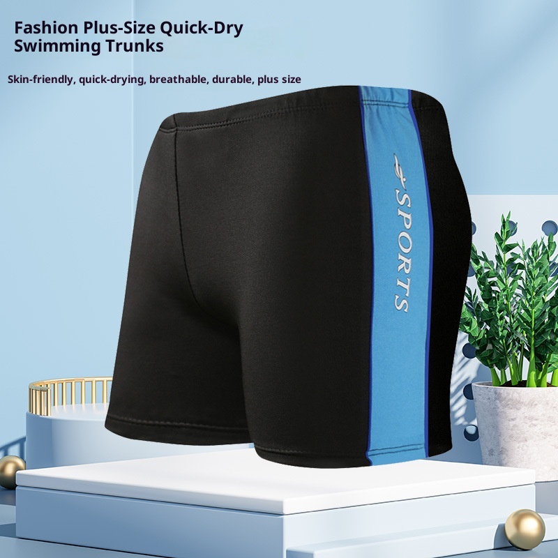 001 Men Plus Size 100kg Wearable Adult Fashion Comfortable Loose Boxer Swim Trunks Factory Direct Sale_voghion.com