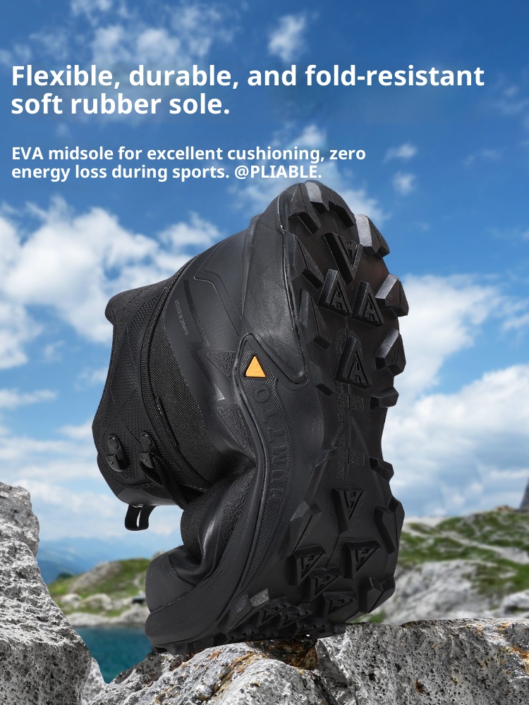 ActiveGo Hantu Waterproof For Men, Autumn Winter High-Top Breathable Shock-Absorbing Rain Boots, Outdoor Non-Slip Wear-Resistant_voghion.com