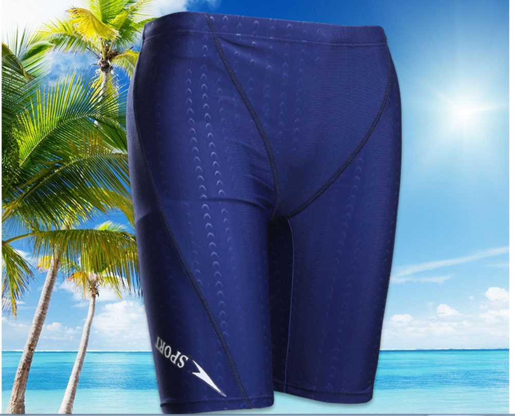 001 Cross-Border Swim Trunks Sports Quick-Dry Anti-Embarrassment Adult Foreign Trade Men's Beach Vacation Five-Point_voghion.com